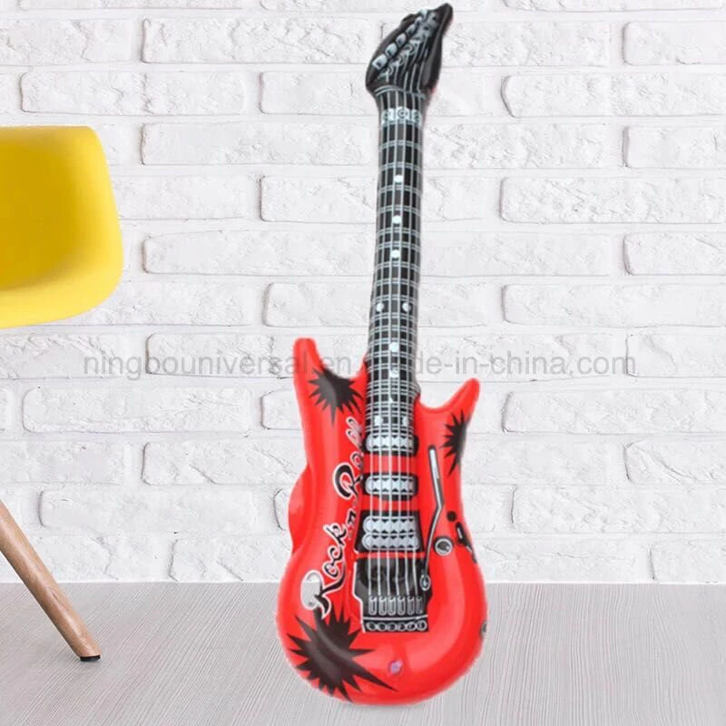 Advertising Logo Printed Inflatable Musical Instruments Guitar Toys for Party Decoration