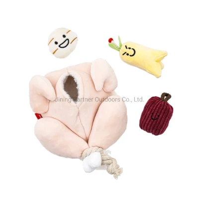 Anti-morso Simulazione creativa Pollo Giocattolo Cucciolo Squeaky Pet Masticare Giocattoli per cani