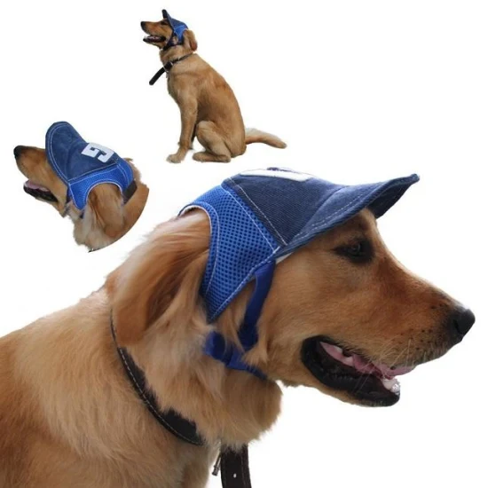 Cappello per cani Cappello con visiera per protezione solare Accessori per animali domestici in stile pastorale