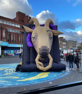 Boyi Gonfiabile Toro Gonfiabile Bue Mascotte, Animale Toro Gonfiabile Gigante